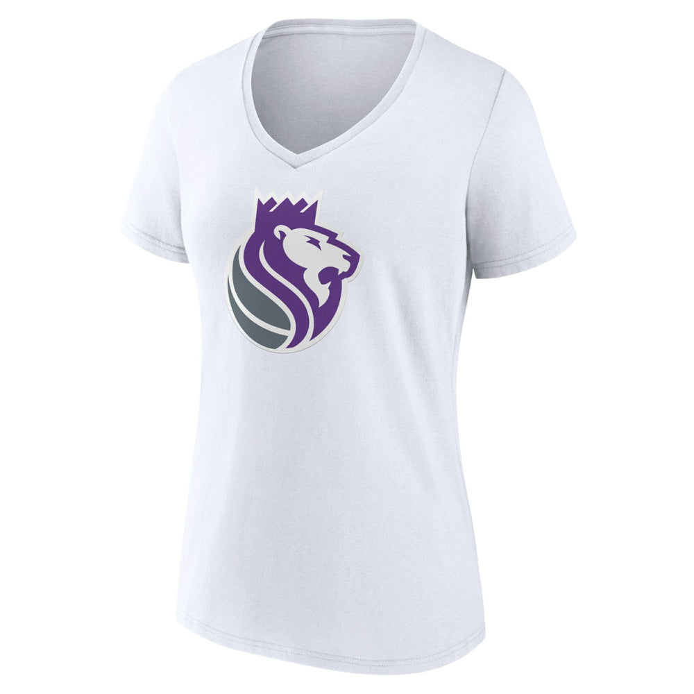 Sacramento Kings Women's Alternate Logo V-Neck T-Shirt - White outlet