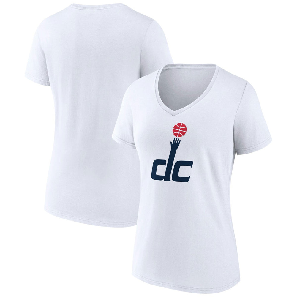 Washington Wizards Women's Alternate Logo V-Neck T-Shirt - White cheap