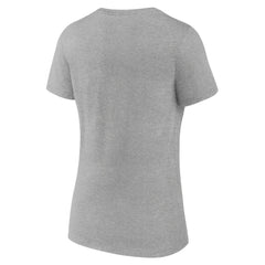 Memphis Grizzlies Women's Alternate Logo V-Neck T-Shirt - Heather Gray on sale