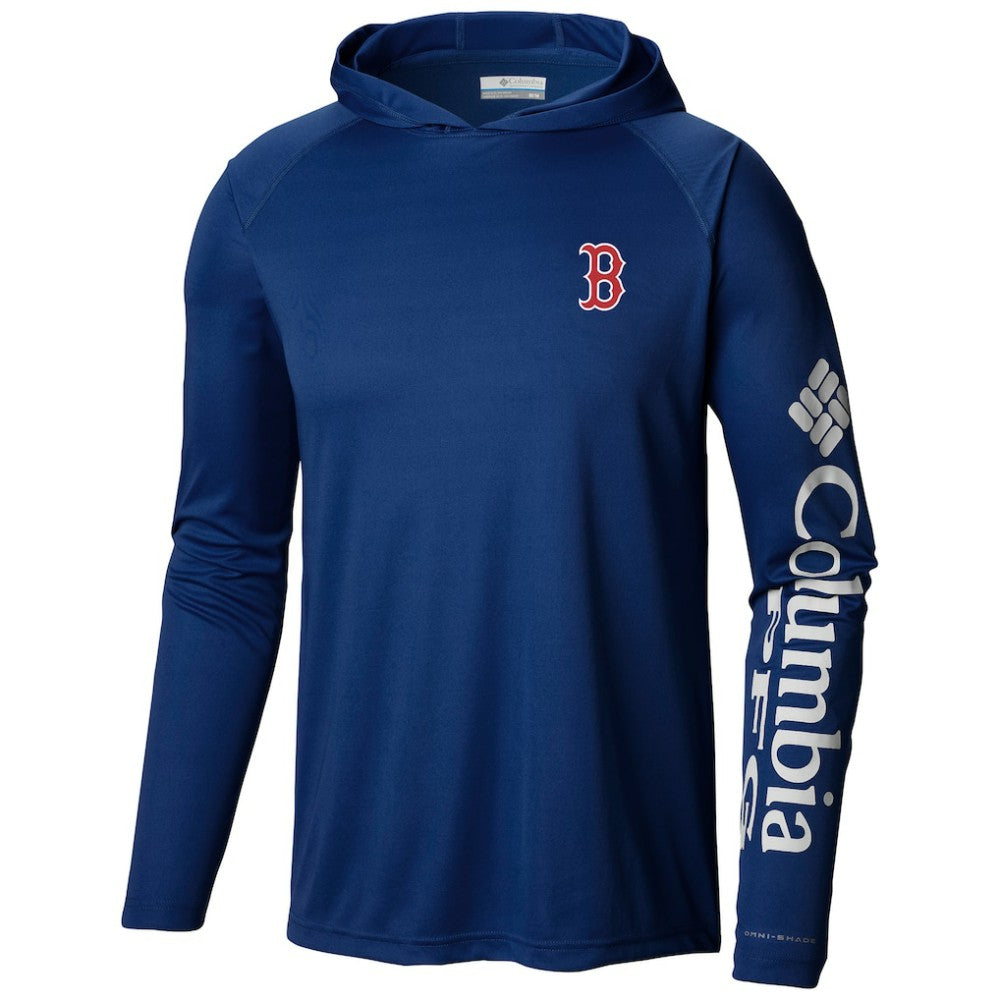 Boston Red Sox Terminal Tackle Long Sleeve Hoodie T-Shirt Navy