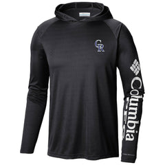 Colorado Rockies Terminal Tackle Long Sleeve Hoodie T-Shirt Black