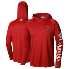 Los Angeles Angels Terminal Tackle Long Sleeve Hoodie T-Shirt Red
