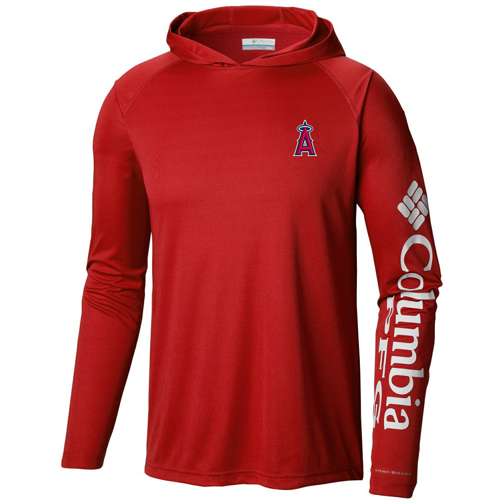 Los Angeles Angels Terminal Tackle Long Sleeve Hoodie T-Shirt Red