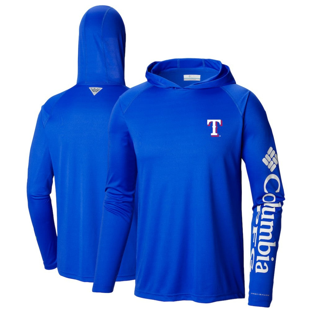 Texas Rangers Terminal Tackle Long Sleeve Hoodie T-Shirt Royal