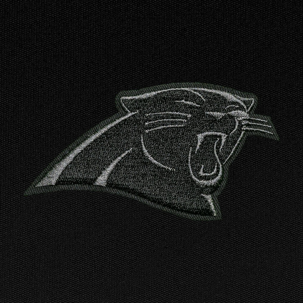 Carolina Panthers Antigua Tonal Logo Generation Quarter-Zip Pullover Top - Black outlet