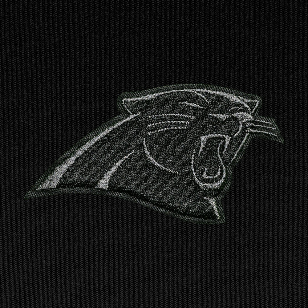 Carolina Panthers Antigua Tonal Logo Generation Quarter-Zip Pullover Top - Black outlet