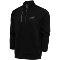 Philadelphia Eagles Antigua Tonal Logo Generation Quarter-Zip Pullover Top - Black discount