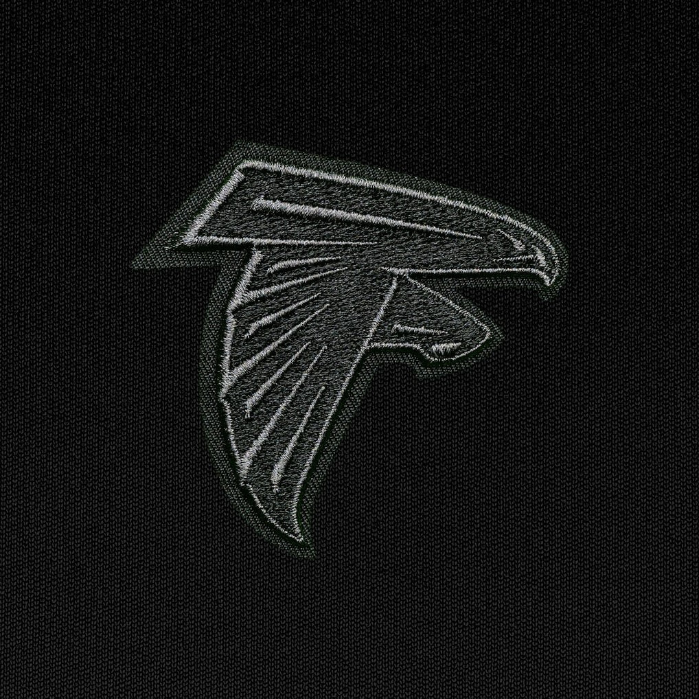 Atlanta Falcons Antigua Tonal Logo Tribute Quarter-Zip Pullover Top - Black discount