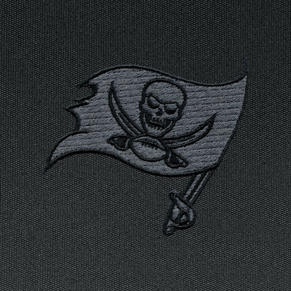 Tampa Bay Buccaneers Antigua Tonal Logo Tribute Quarter-Zip Pullover Top - Charcoal for sale