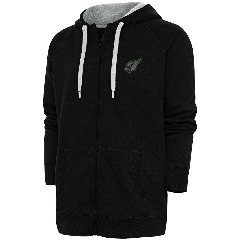 Arizona Cardinals Antigua Tonal Logo Victory Full-Zip Hoodie - Black discount