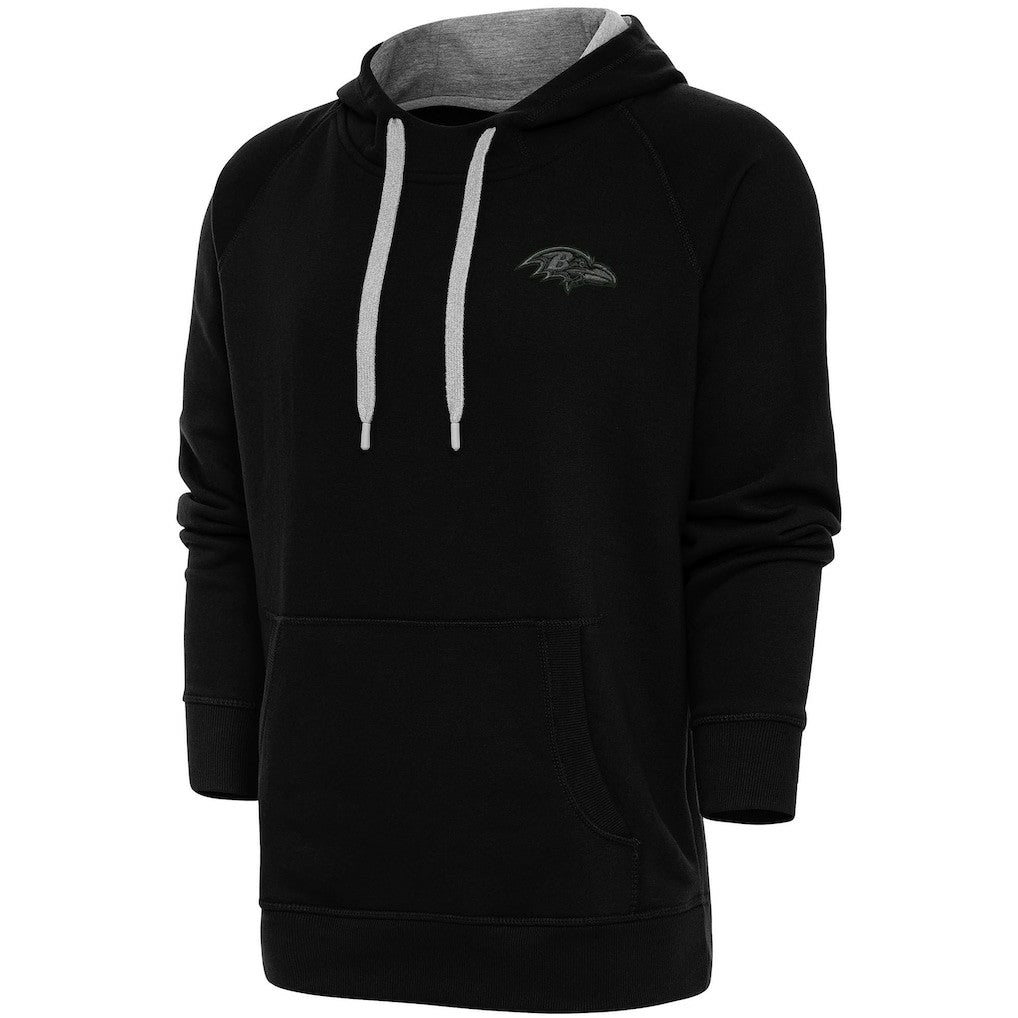 Baltimore Ravens Antigua Tonal Logo Victory Pullover Hoodie - Black online