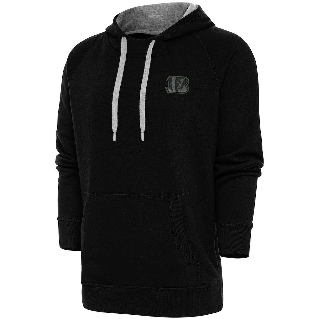 Cincinnati Bengals Antigua Tonal Logo Victory Pullover Hoodie - Black cheap