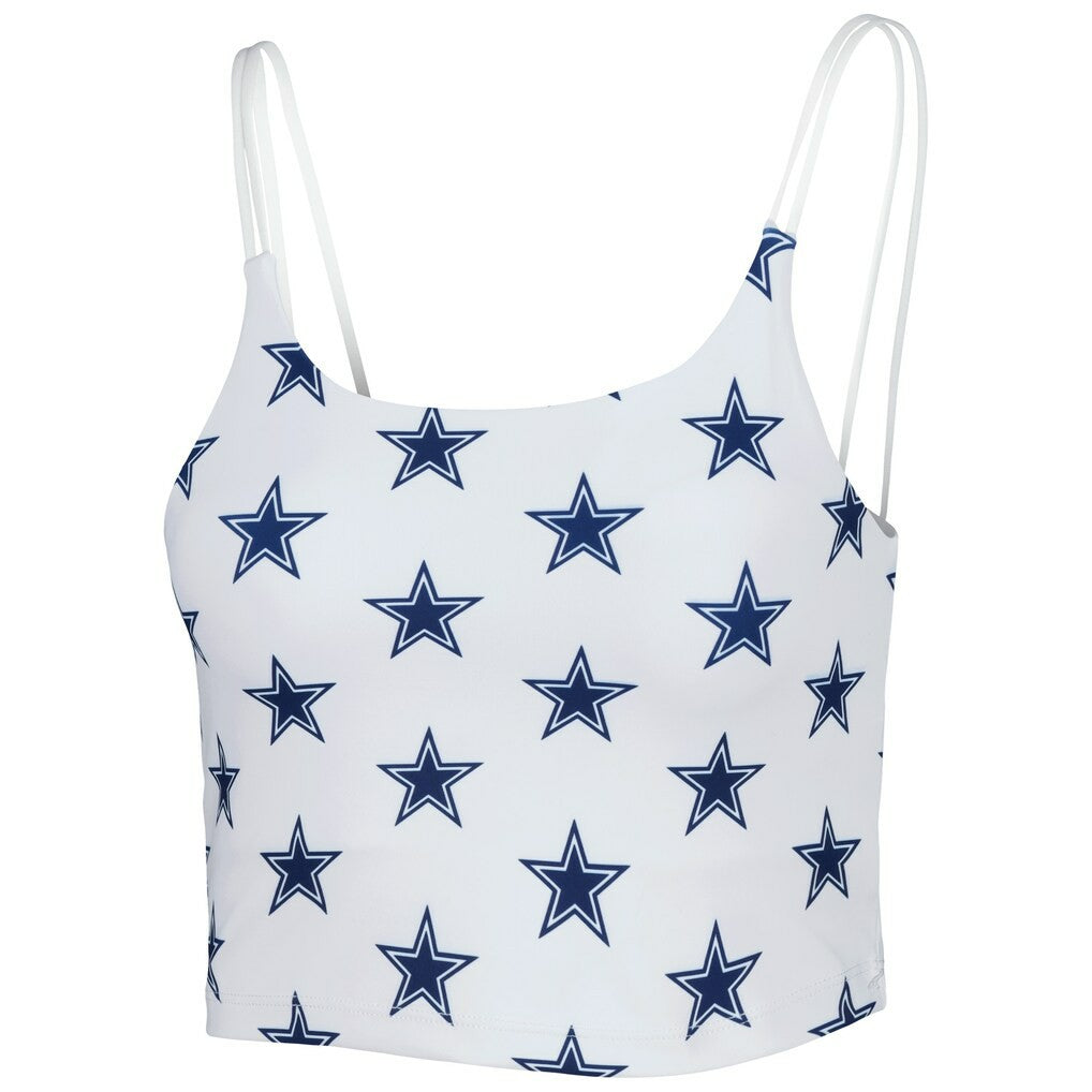 Dallas Cowboys Women's Countess Allover Print Sleeveless Cami Tank Top - White on sale