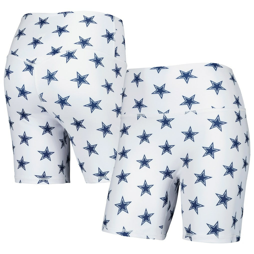 Dallas Cowboys Women's Allover Print Biker Shorts - White online