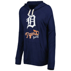 Detroit Tigers Touch Women's Pre-Game Raglan Pullover Hoodie Navy
