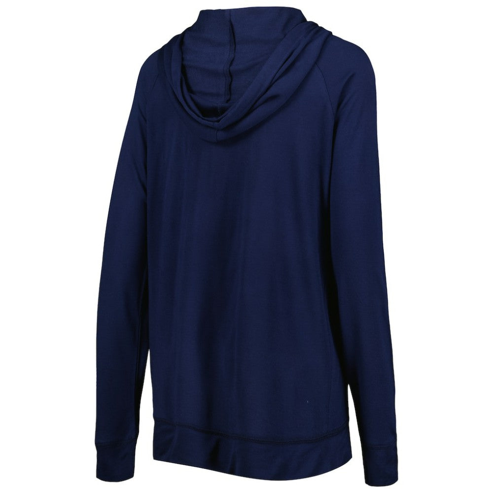 Detroit Tigers Touch Women's Pre-Game Raglan Pullover Hoodie Navy