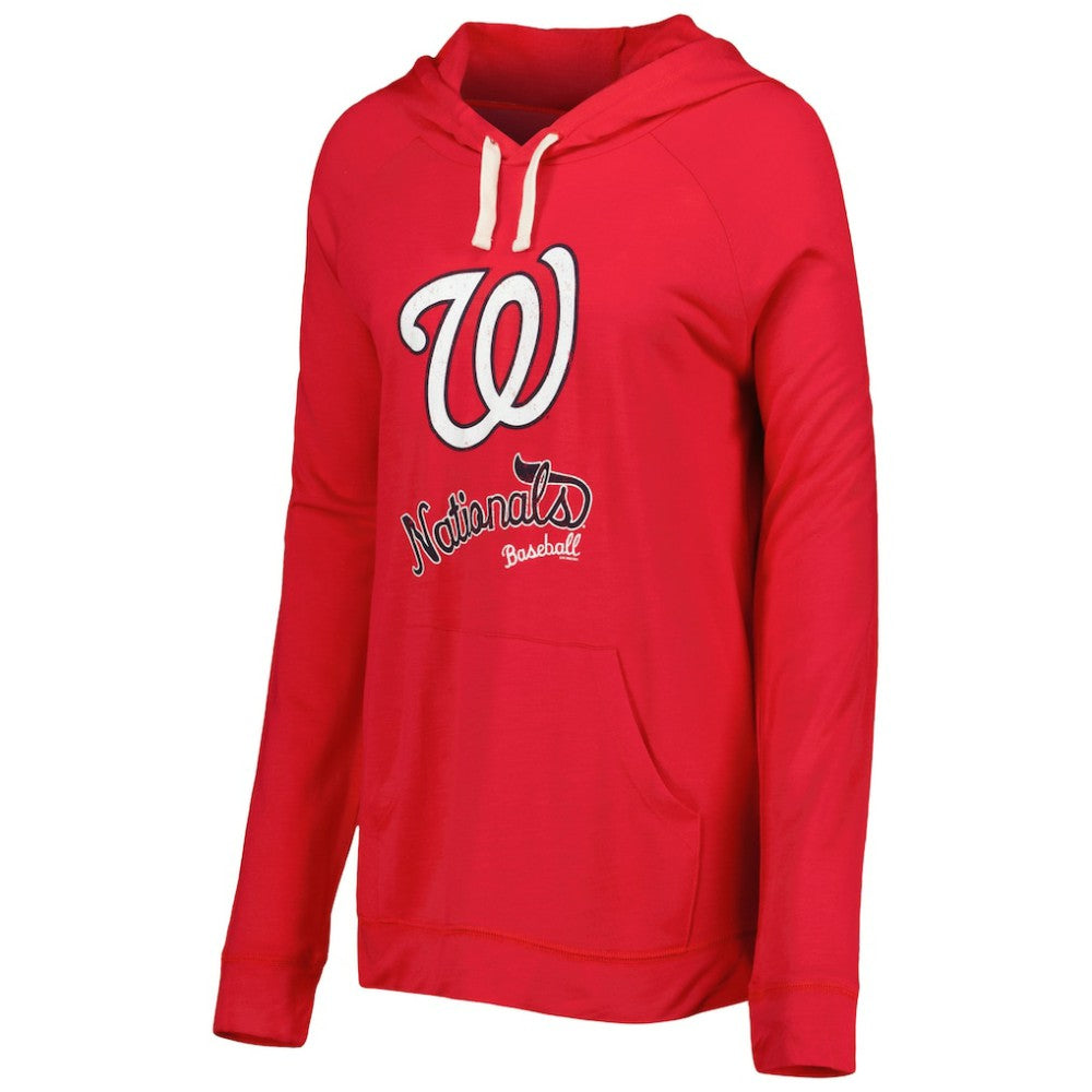 Washington Nationals Touch Women's Pre-Game Raglan Pullover Hoodie Red