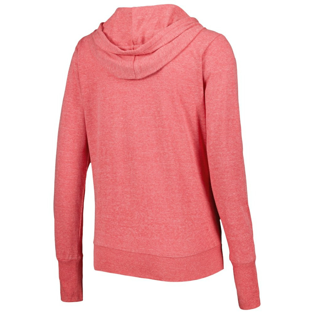 St. Louis Cardinals Touch Women's Training Camp Tri-Blend Lightweight Full-Zip Hoodie Red
