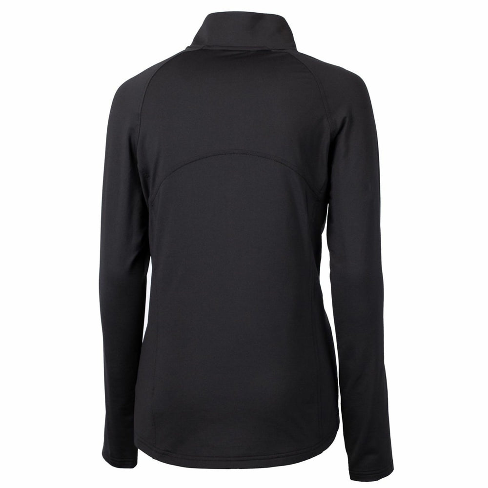 Tampa Bay Buccaneers Cutter & Buck Women's Throwback Logo Adapt Eco Knit Stretch Recycled Half-Zip Pullover Top - Black on sale