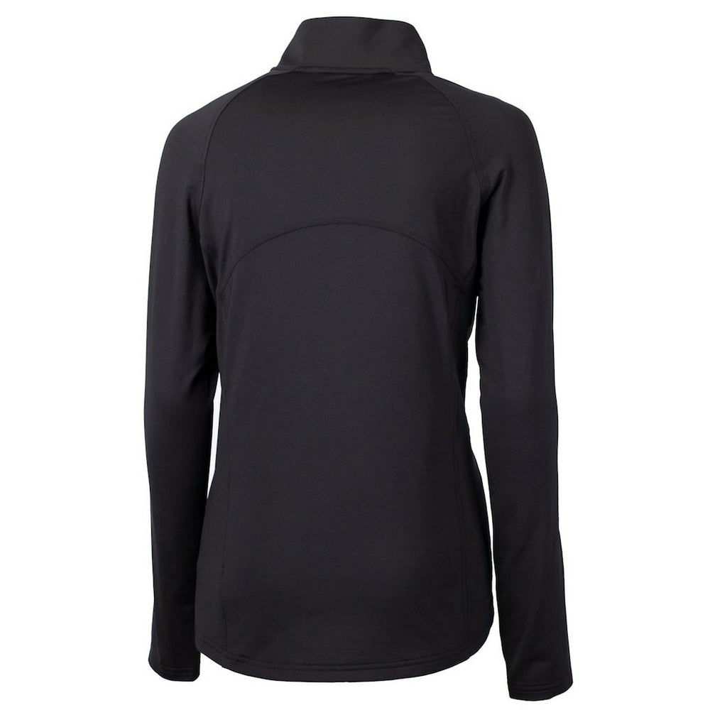 San Francisco 49ers Cutter & Buck Women's Throwback Logo Adapt Eco Knit Stretch Recycled Half-Zip Pullover Top - Black online