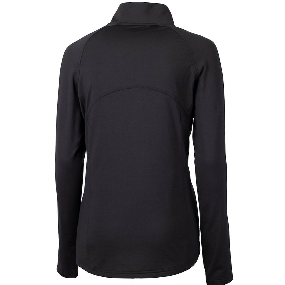 New England Patriots Cutter & Buck Women's Throwback Logo Adapt Eco Knit Stretch Recycled Half-Zip Pullover Top - Black on sale