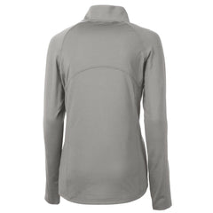 Denver Broncos Cutter & Buck Women's Throwback Logo Adapt Eco Knit Stretch Recycled Half-Zip Pullover Top - Gray discount