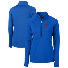 Buffalo Bills Cutter & Buck Women's Throwback Logo Adapt Eco Knit Stretch Recycled Half-Zip Pullover Top - Royal discount