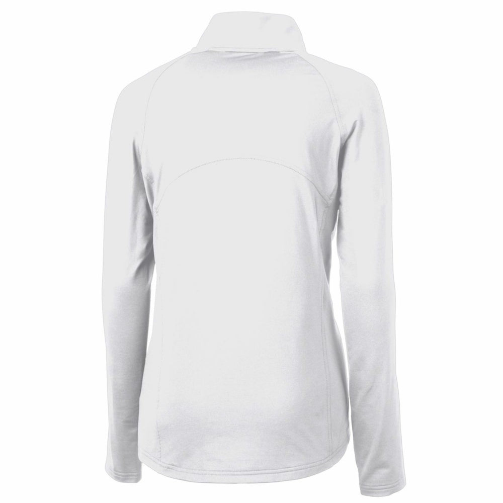 Denver Broncos Cutter & Buck Women's Throwback Logo Adapt Eco Knit Stretch Recycled Half-Zip Pullover Top - White sale
