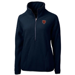 Chicago Bears Cutter & Buck Women's Throwback Logo Cascade Eco Sherpa Fleece Half-Zip Pullover Jacket - Navy outlet
