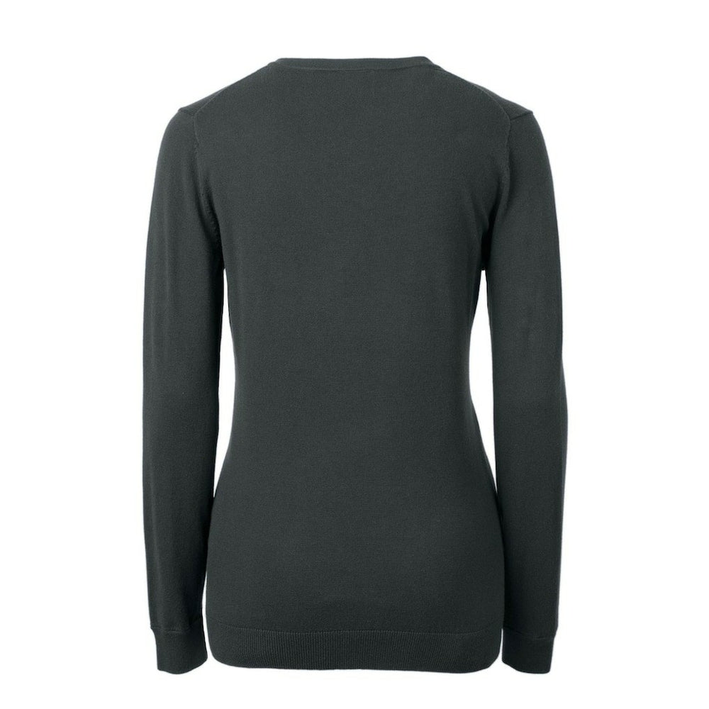 Cleveland Browns Cutter & Buck Women's Throwback Logo Lakemont Tri-Blend V-Neck Sweater - Heather Charcoal outlet
