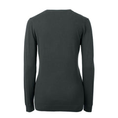 Cleveland Browns Cutter & Buck Women's Throwback Logo Lakemont Tri-Blend V-Neck Sweater - Heather Charcoal outlet