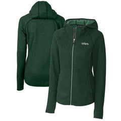 New York Jets Cutter & Buck Women's Throwback Logo Mainsail Full-Zip Jacket - Heather Green outlet