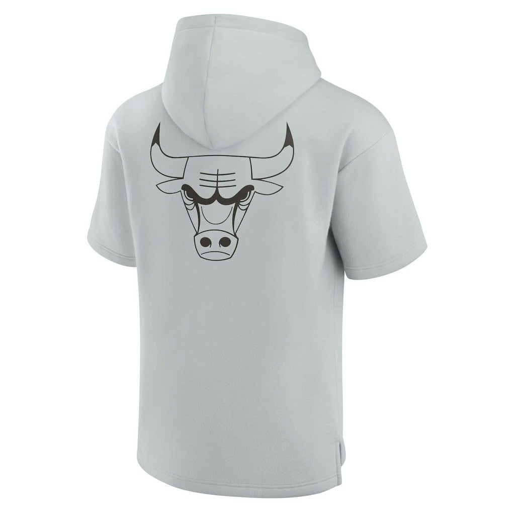 Chicago Bulls Unisex Elements Super Soft Fleece Short Sleeve Pullover Hoodie sale - Gray shop