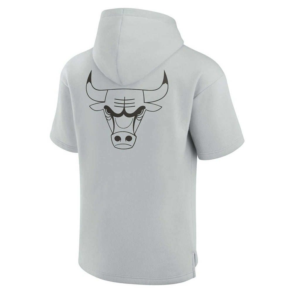 Chicago Bulls Unisex Elements Super Soft Fleece Short Sleeve Pullover Hoodie sale - Gray shop