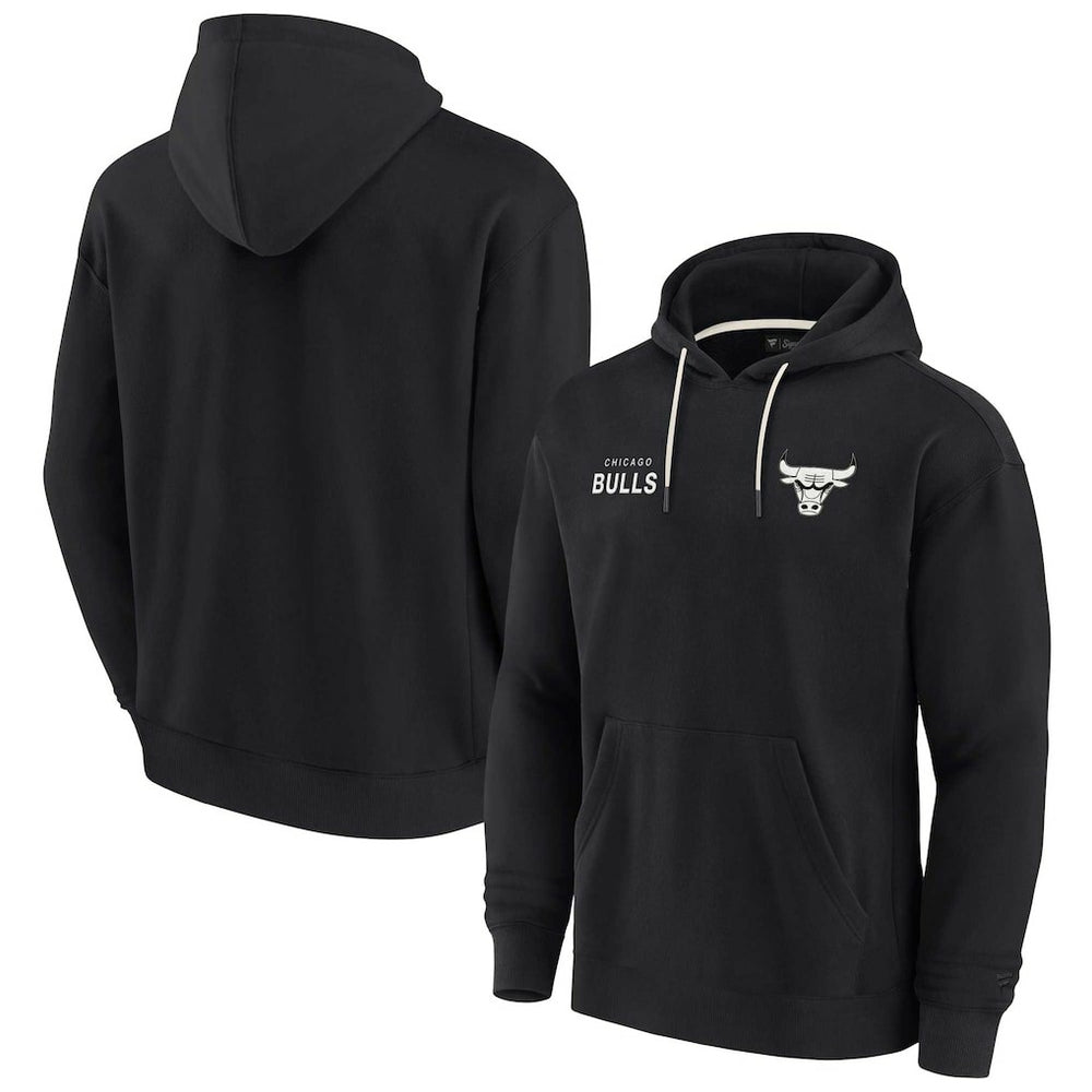 Chicago Bulls Unisex Elements Super Soft Fleece Pullover Hoodie - Black sale