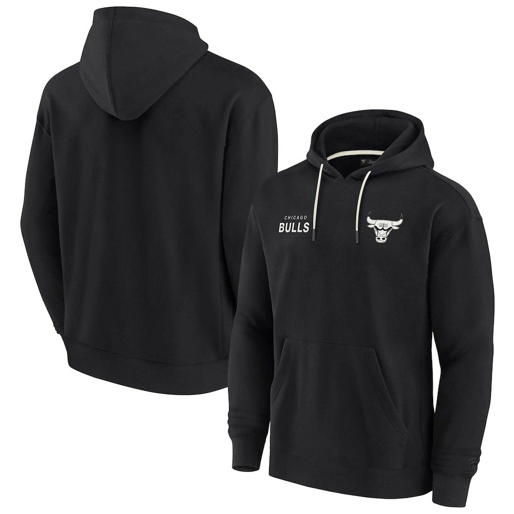 Chicago Bulls Unisex Elements Super Soft Fleece Pullover Hoodie - Black sale