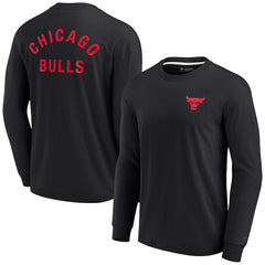 Chicago Bulls Unisex Elements Super Soft Long Sleeve T-Shirt sale - Black shop