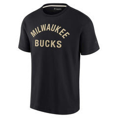 Milwaukee Bucks Unisex Elements Super Soft Short Sleeve T-Shirt - Black sale