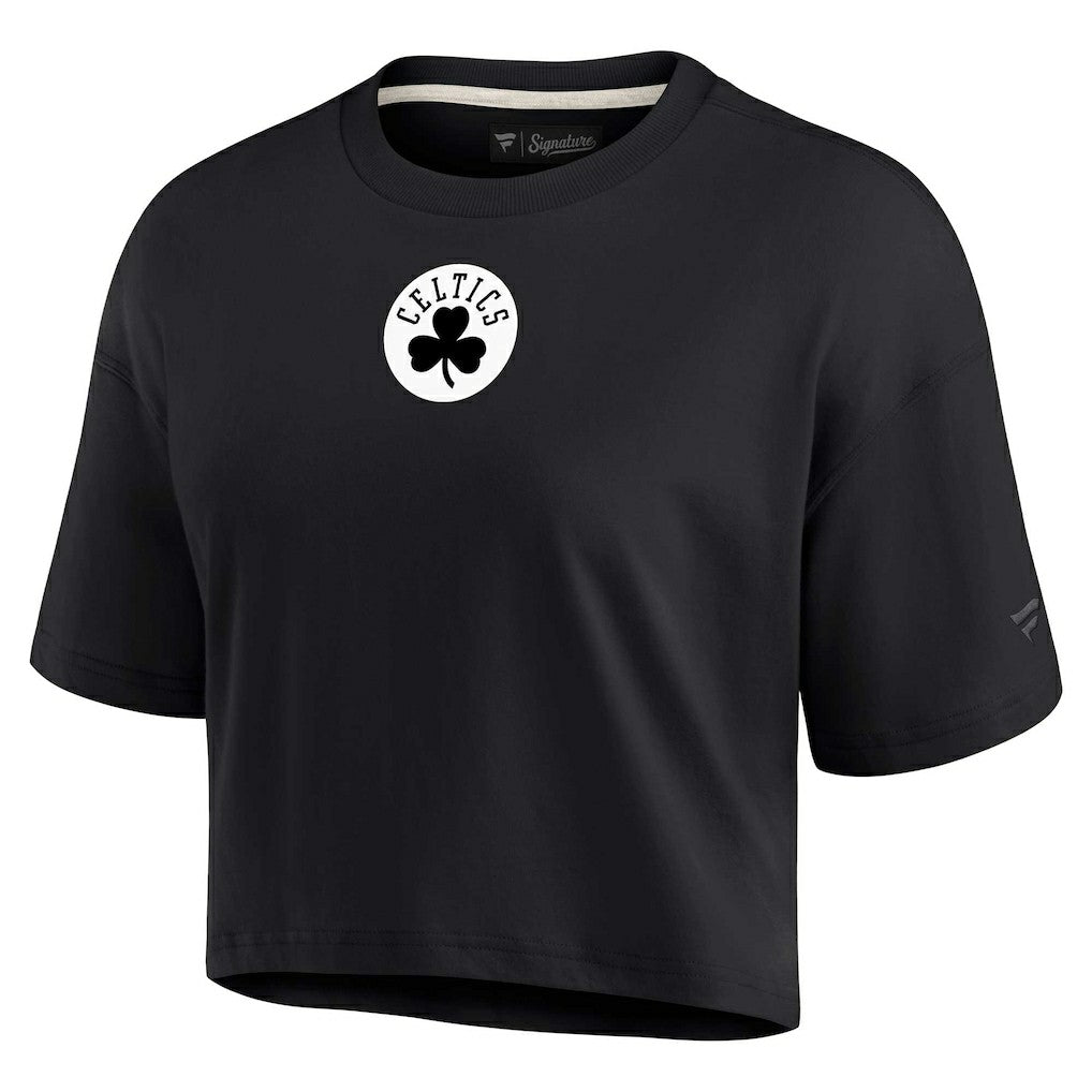 Boston Celtics Women's Elements Super Soft Boxy Cropped T-Shirt - Black sale