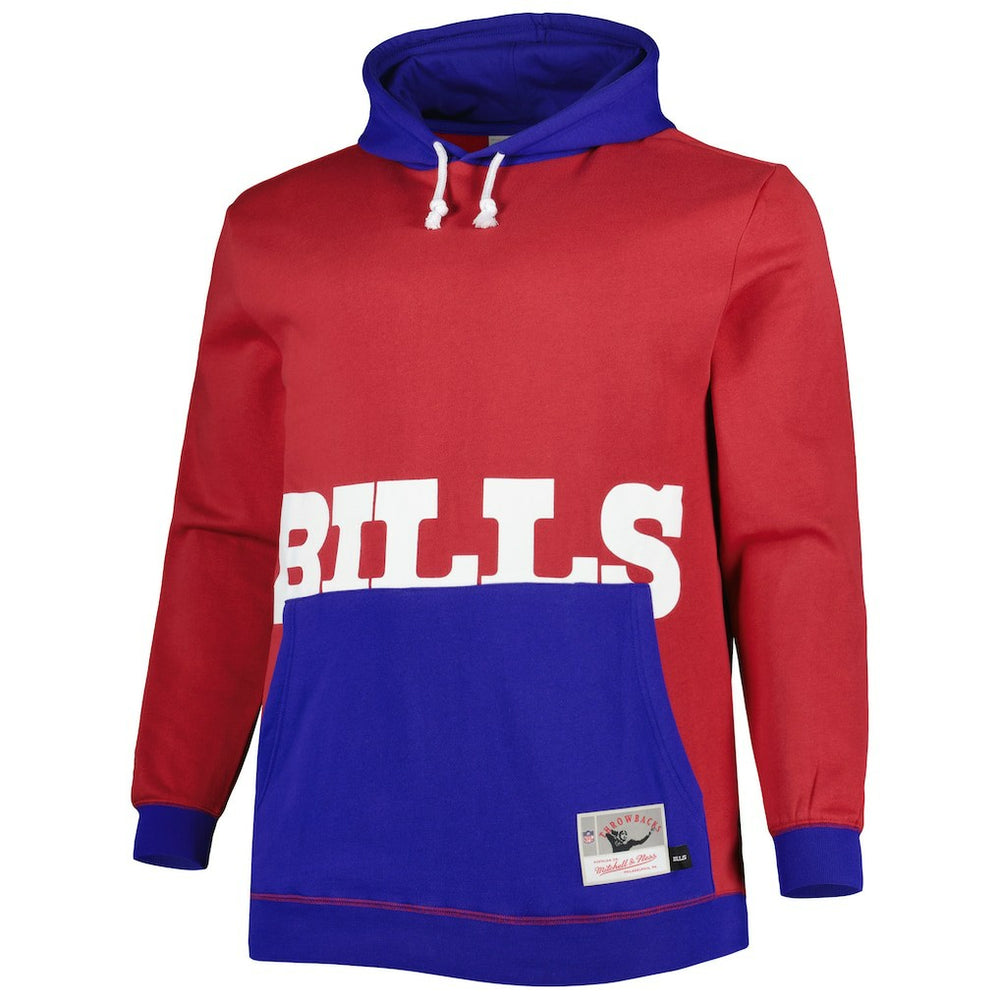 Buffalo Bills Big & Tall Big Face Pullover Hoodie - Red/Royal outlet