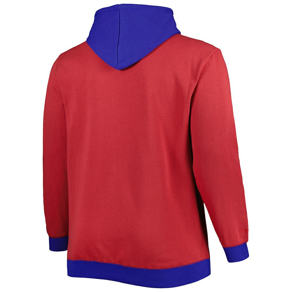 Buffalo Bills Big & Tall Big Face Pullover Hoodie - Red/Royal outlet