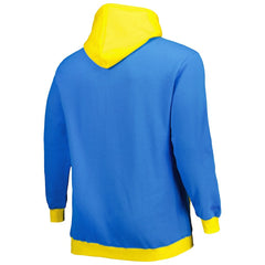 Los Angeles Chargers Big & Tall Big Face Pullover Hoodie - Powder Blue/Gold sale