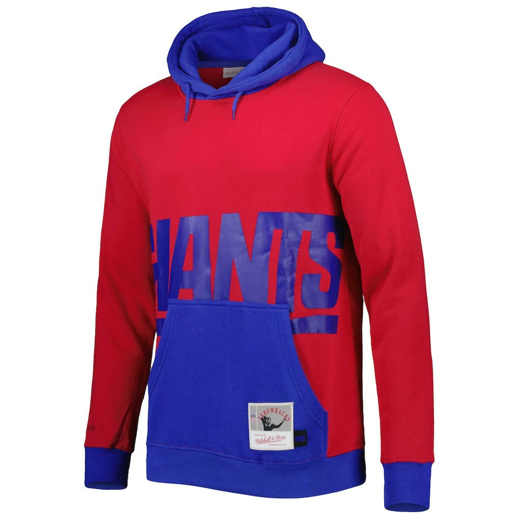 New York Giants Big & Tall Big Face Pullover Hoodie - Red/Royal outlet