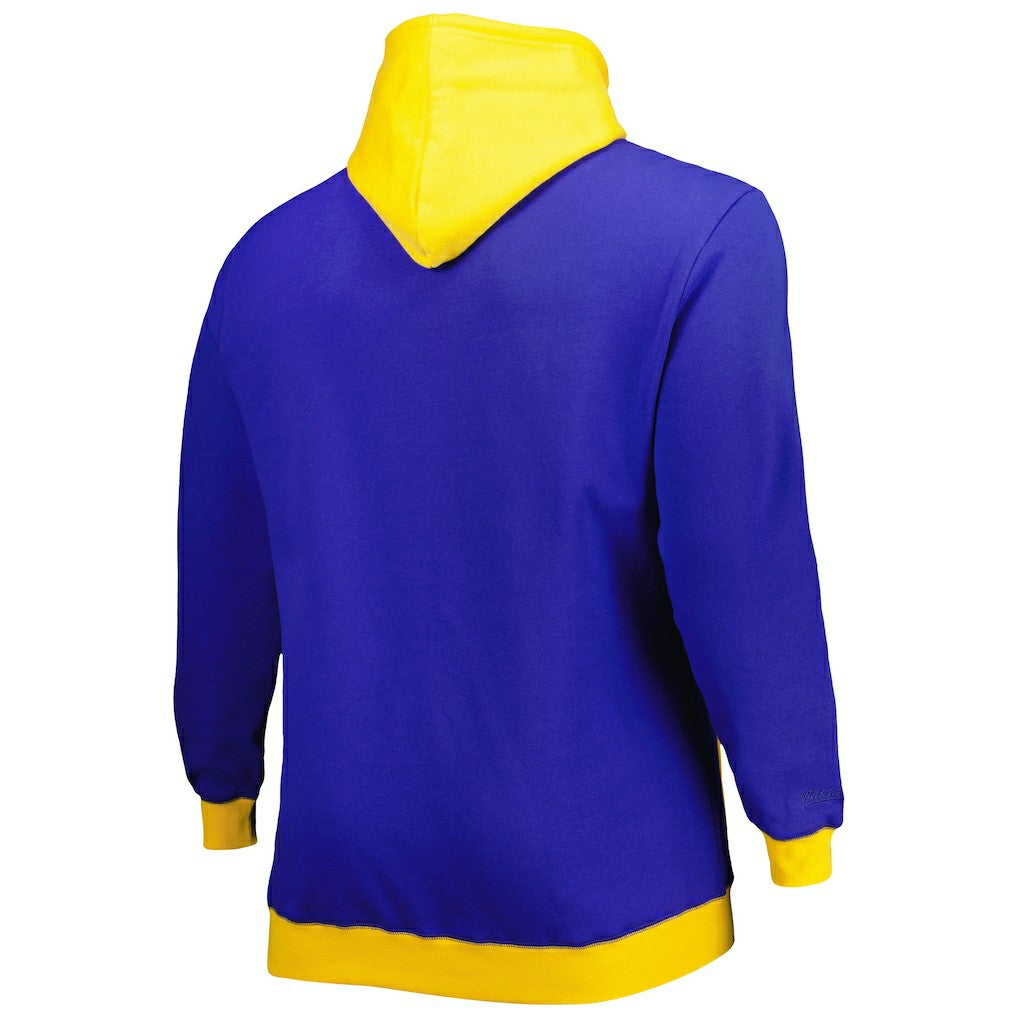 Los Angeles Rams Big & Tall Big Face Pullover Hoodie - Royal/Gold cheap
