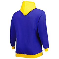 Los Angeles Rams Big & Tall Big Face Pullover Hoodie - Royal/Gold cheap