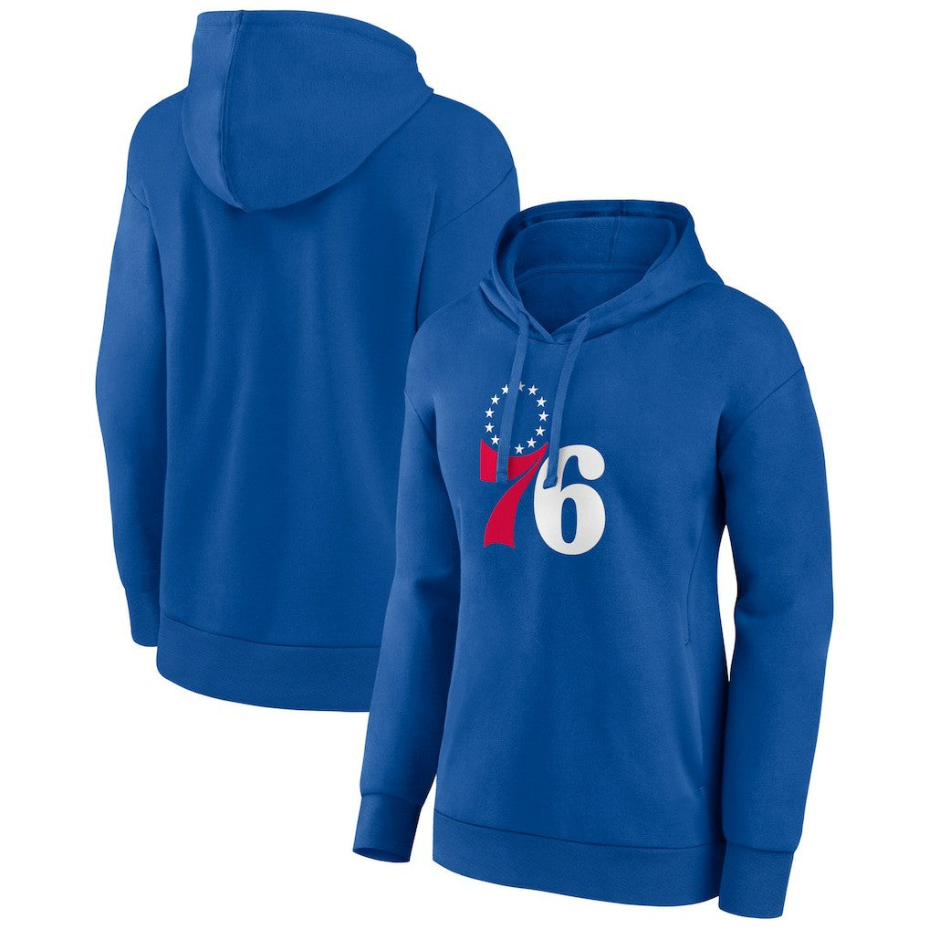 Philadelphia 76ers Women's Team Primary Logo Pullover Hoodie - Royal shop
