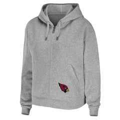 Arizona Cardinals WEAR by Erin Andrews Women's Team Full-Zip Hoodie - Heathered Gray outlet