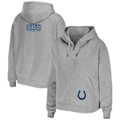 Indianapolis Colts WEAR by Erin Andrews Women's Team Full-Zip Hoodie - Heathered Gray outlet