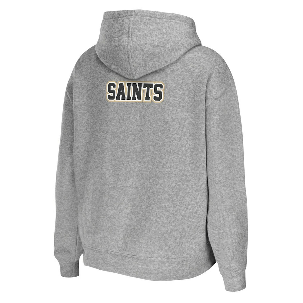 New Orleans Saints WEAR by Erin Andrews Women's Team Full-Zip Hoodie - Heathered Gray cheap