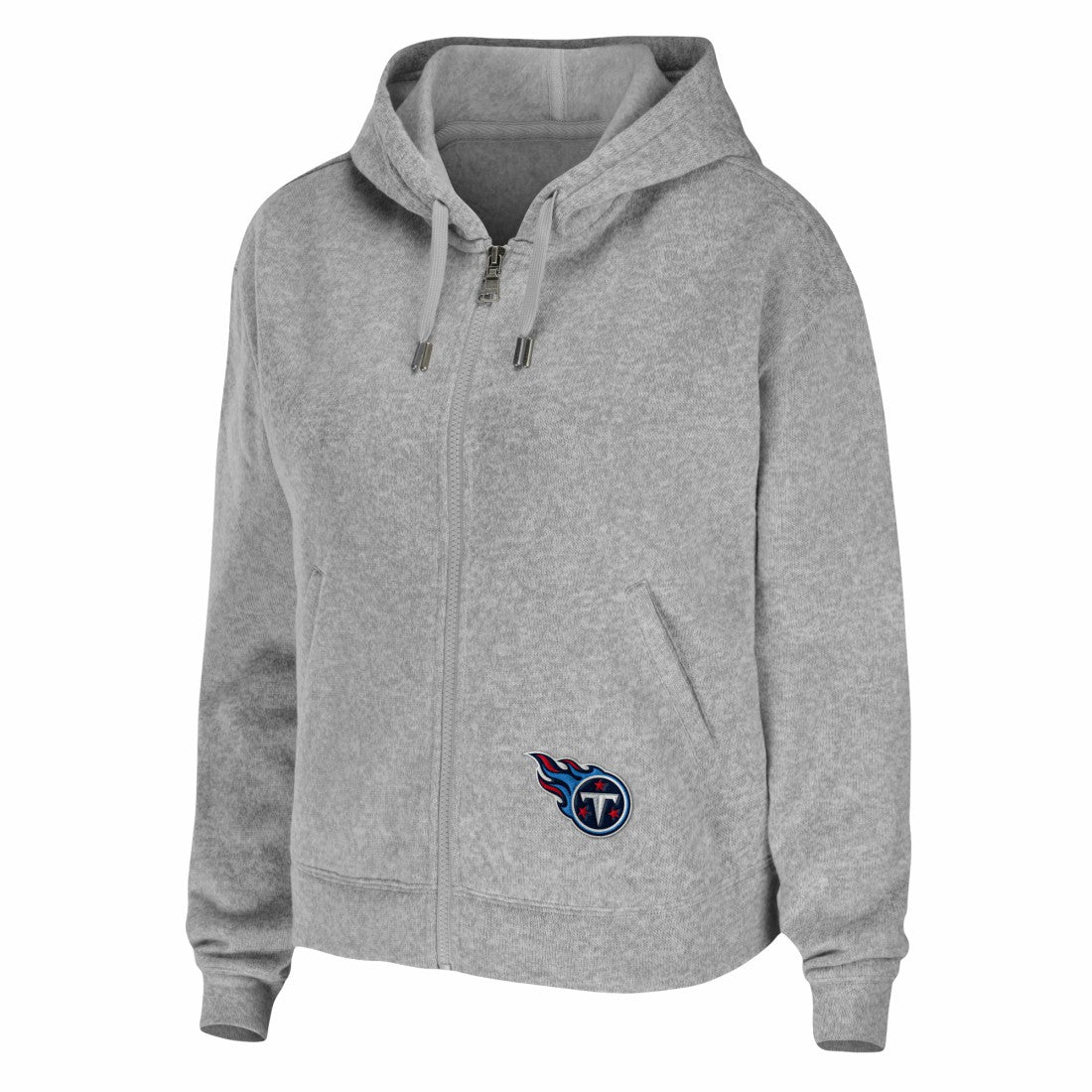 Tennessee Titans WEAR by Erin Andrews Women's Team Full-Zip Hoodie - Heathered Gray cheap
